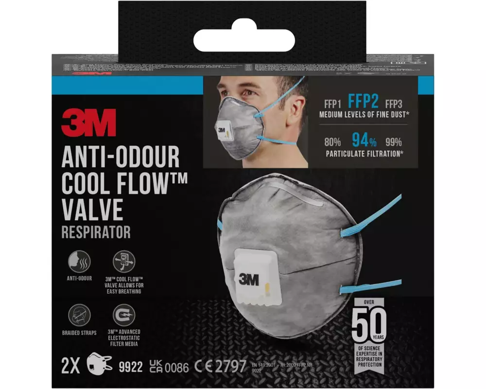 3M Atemschutzmaske 9922 FFP2