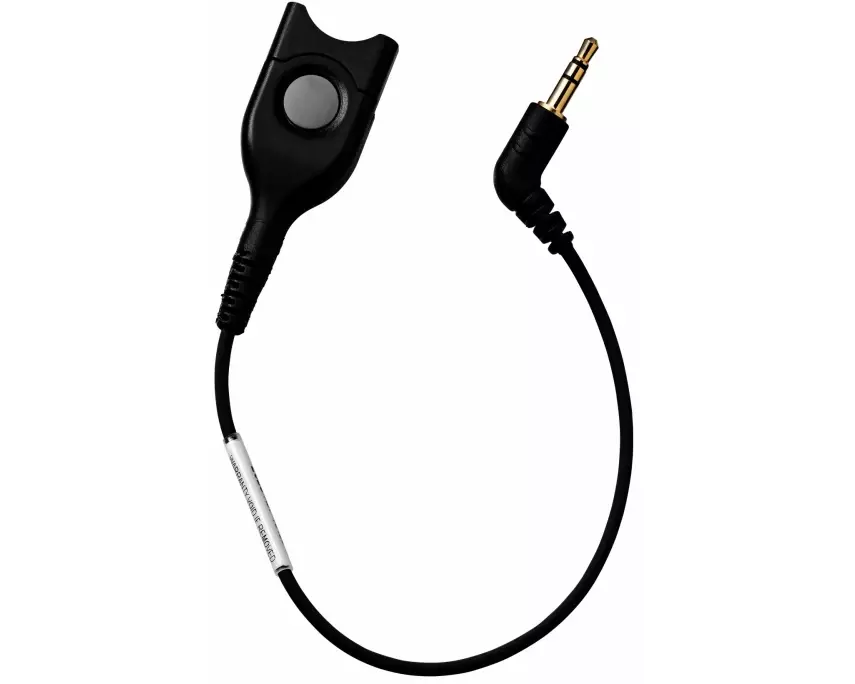 EPOS SENNHEISER Dect/GSM Cable, EasyDisconnect, with 20cm cable, to 3.5mm, - 3 Pole, jack, plug, without microphone damping