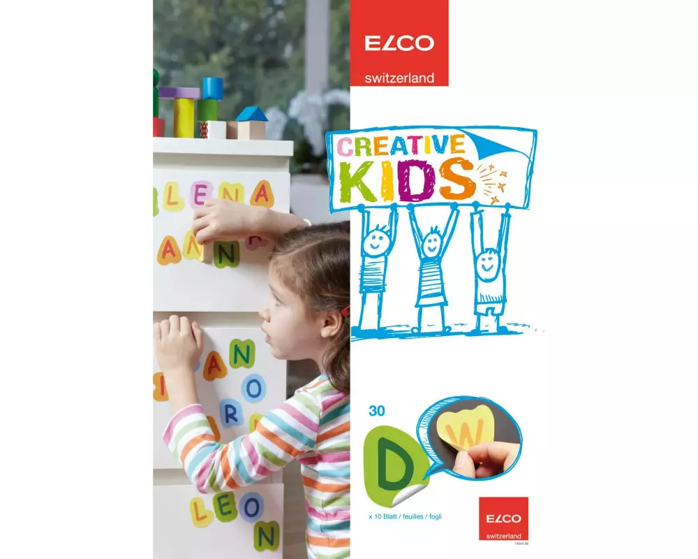 ELCO Motivsticker Creative Kids Buchstaben, 10 Blatt