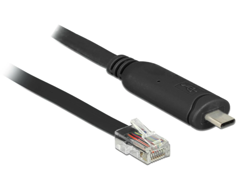 Delock Konsolenkabel USB-C - RJ45 RS-232, Cisco kompatibel, 2m