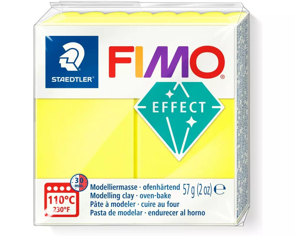 Fimo Modelliermasse Soft Neon Gelb