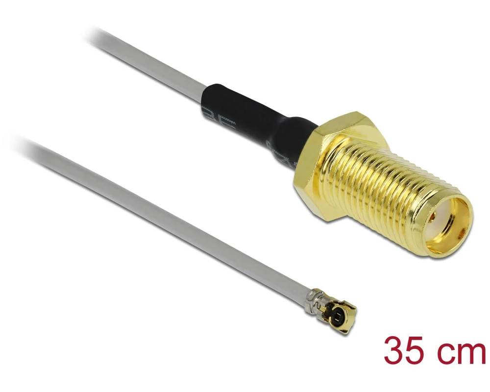 Delock Antennenkabel SMA/MHF 4L zu I-PEX, 0.35 m