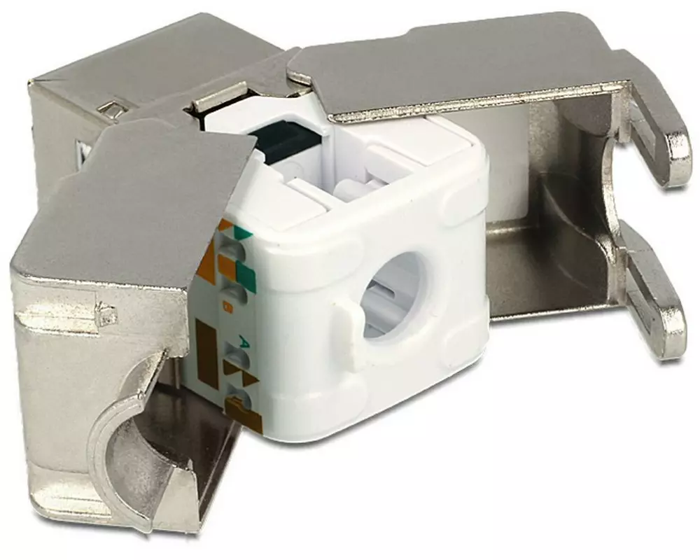 Delock Keystone-Modul RJ45 Buchse zu LSA Cat.6 STP geschirmt