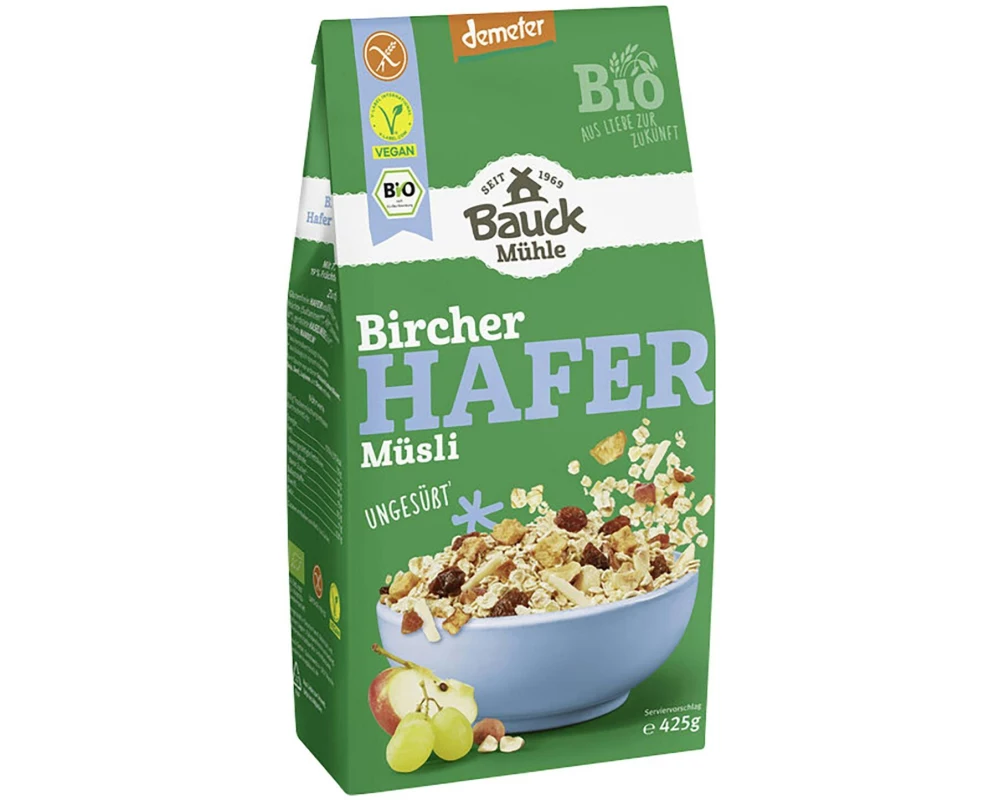 Bauck Mühle Bircher – Hafer – Müsli 425 g