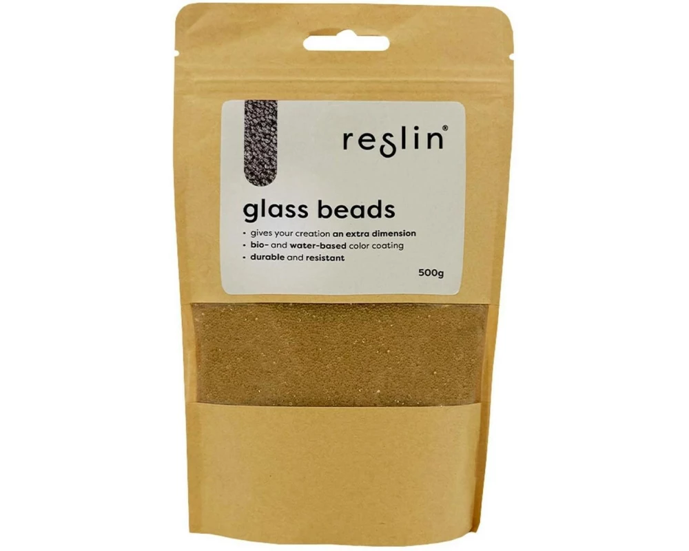 Reslin Glasperlen 500 g Gold