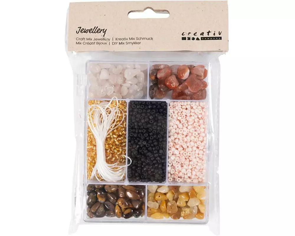 Creativ Company Perlen-Set Kristalle, Sortierte Farben