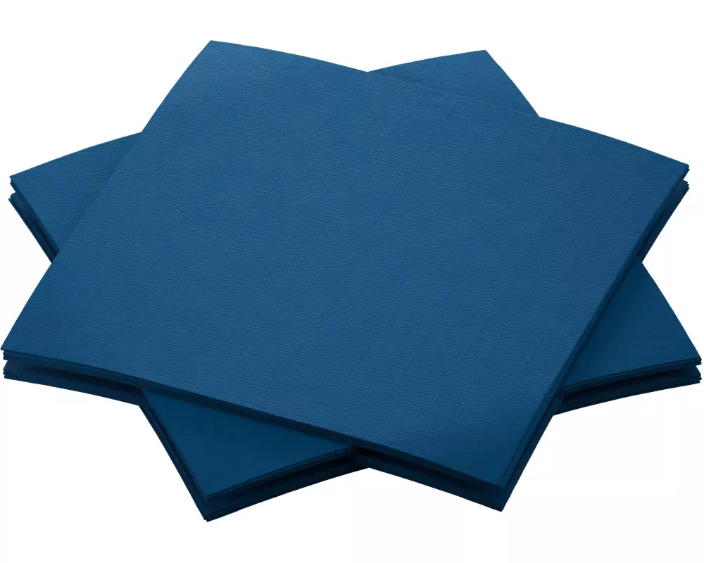 Duni Cocktailservietten 20 cm x 20 cm, 180 Stück, Dunkelblau