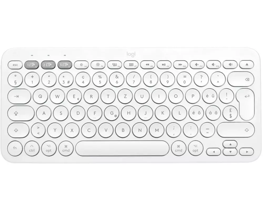Logitech Bluetooth-Tastatur K380 for Mac Multi-Device Weiss