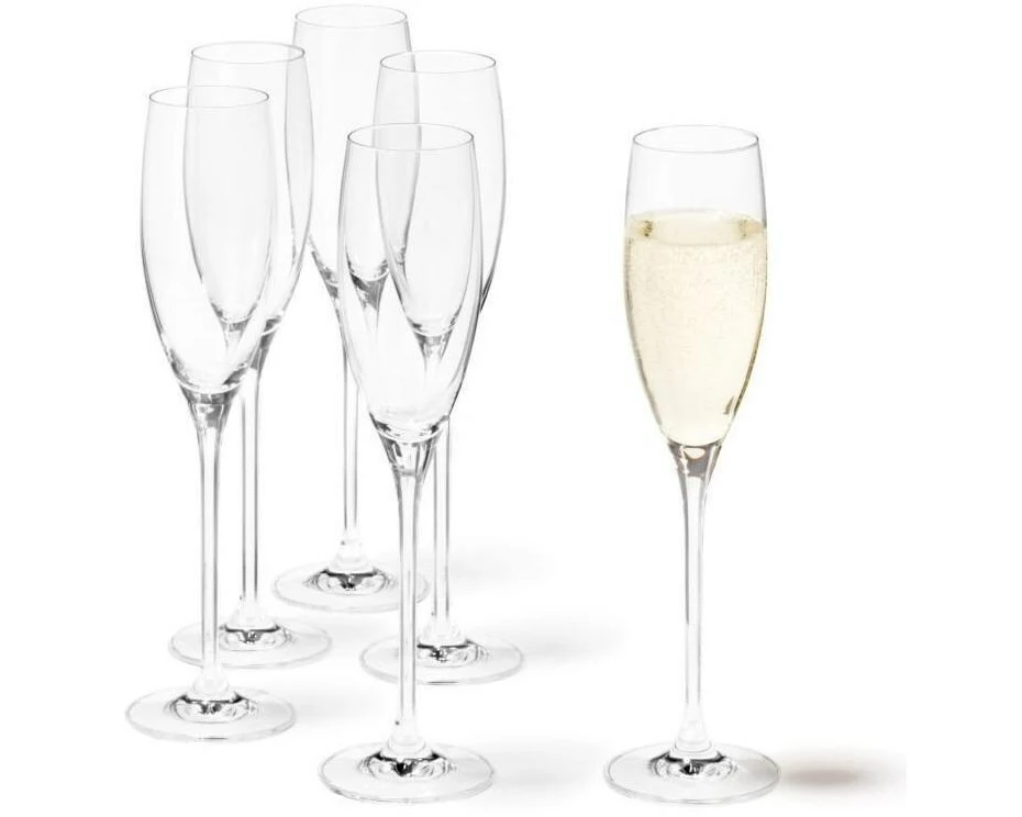 Leonardo Sektglas Cheers 220 ml, 6 Stück, Transparent