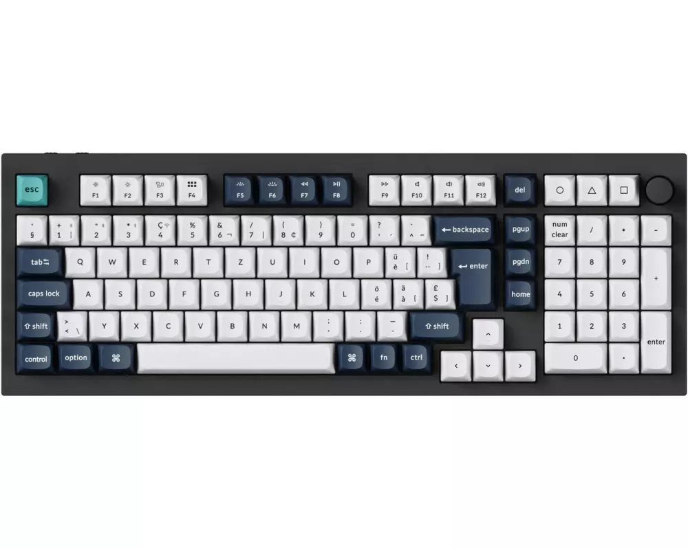 Keychron Gaming-Tastatur Q5 Max Black QMK Brown Switch
