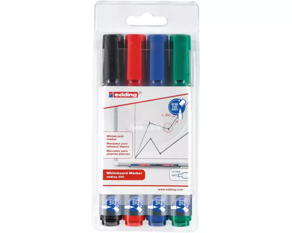 edding Whiteboard-Marker 360 4 Stück