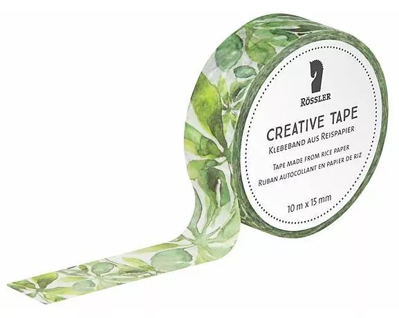 Creative Tape Grünes Blattwerk - 10m x 15 mm