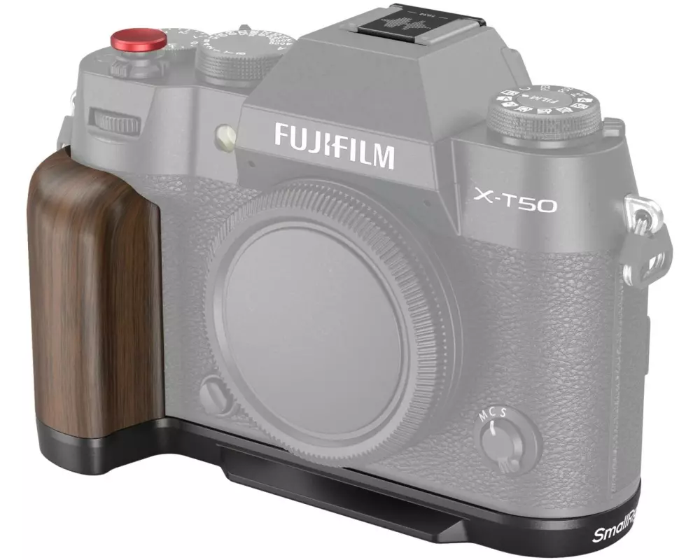 Smallrig L-Winkel Holzgriff für FUJIFILM X-T50 - Schwarz