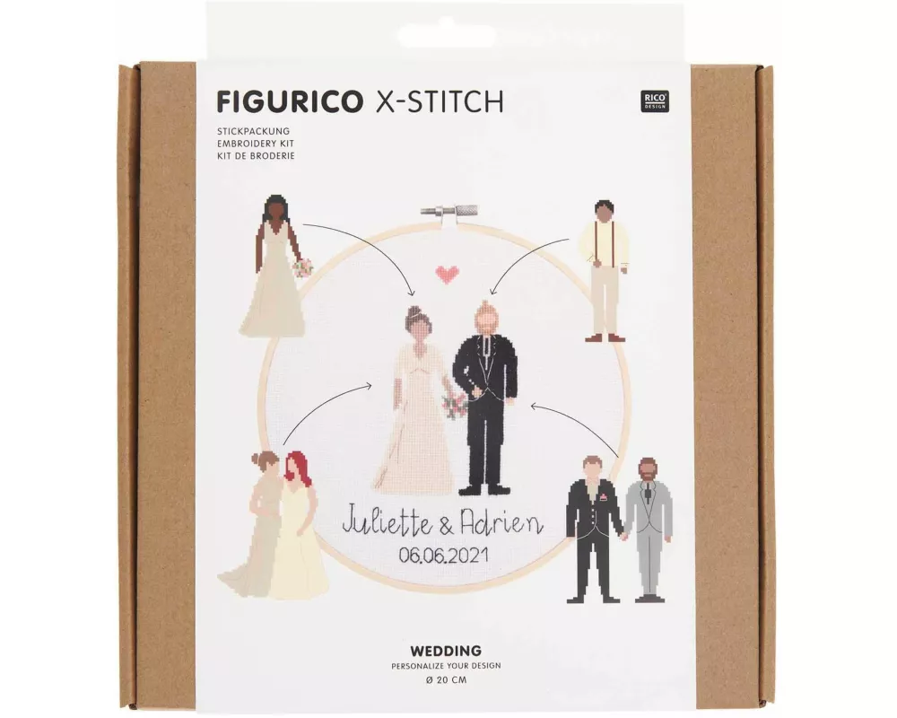 Stickpackung Figurico Wedding