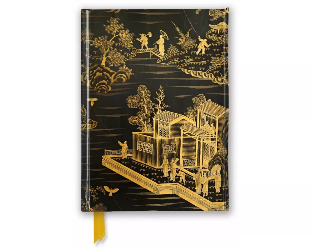 Chinese Lacquer Black & Gold Screen (Foiled Journal)