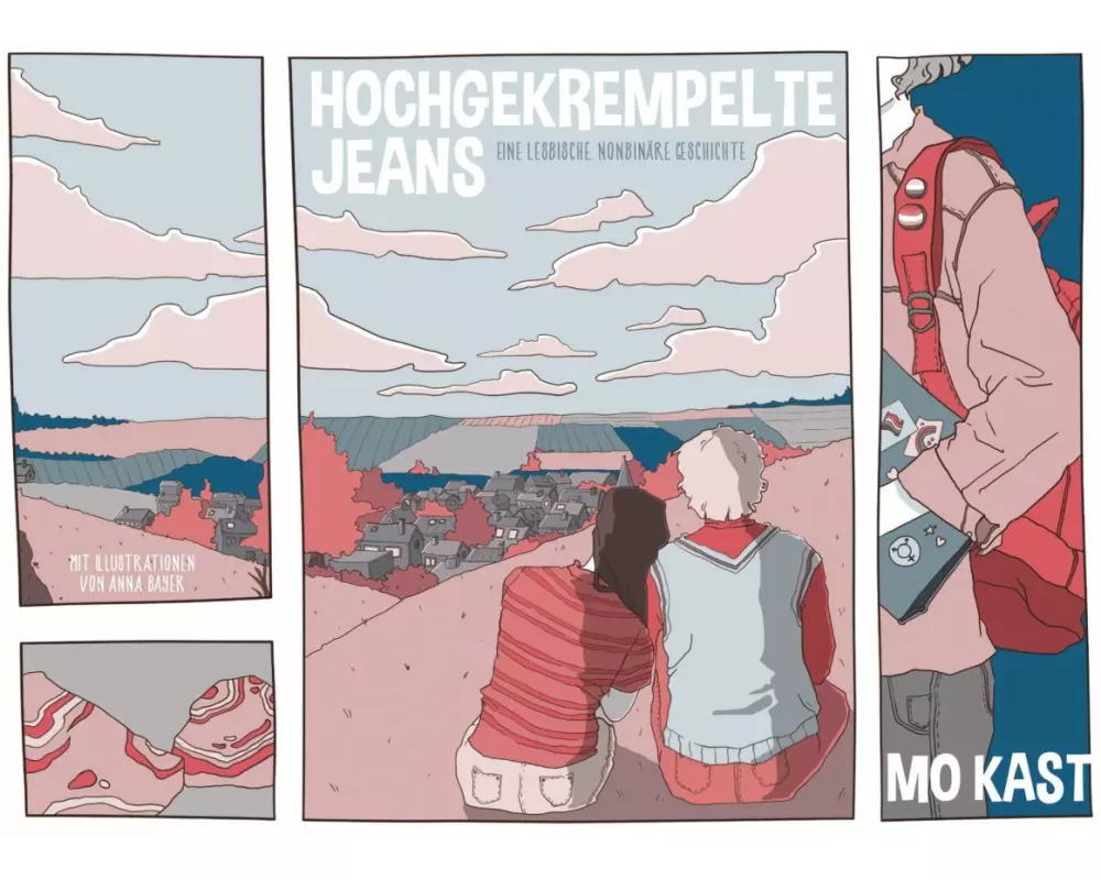 Hochgekrempelte Jeans