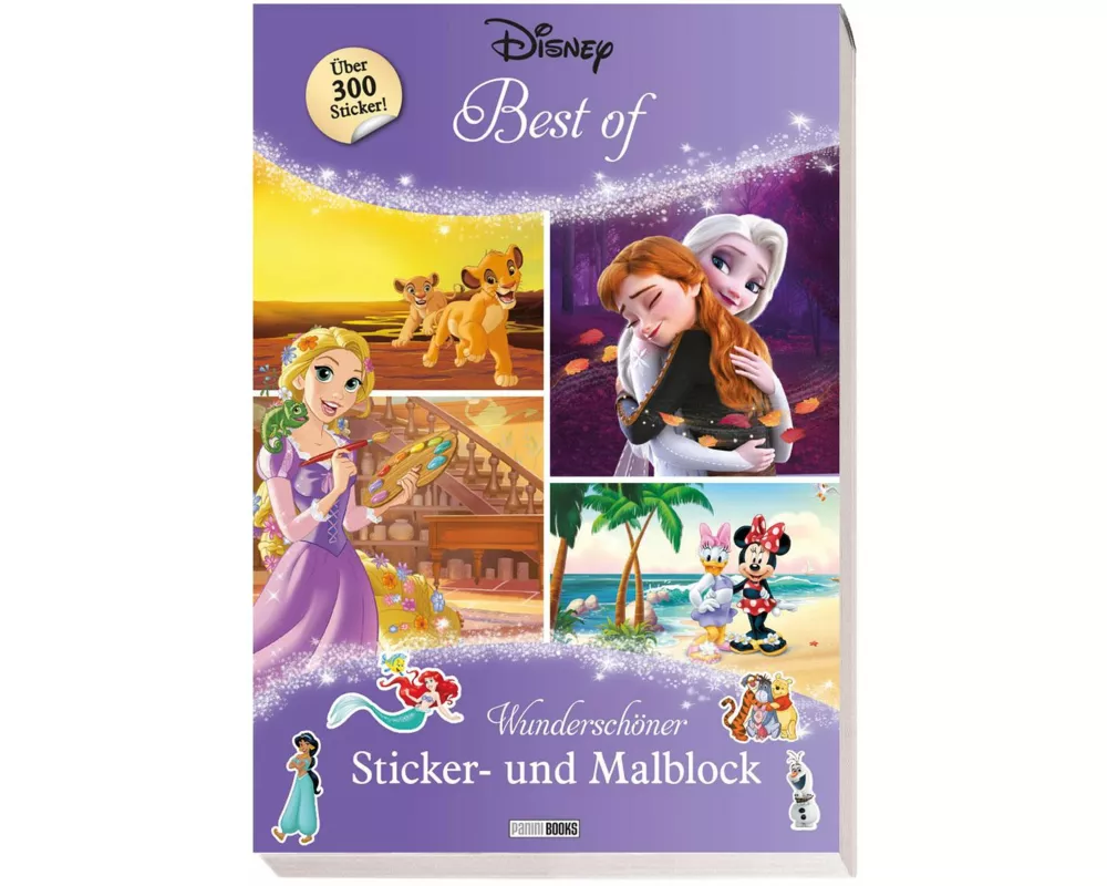 Disney Best of: Wunderschöner Sticker- und Malblock
