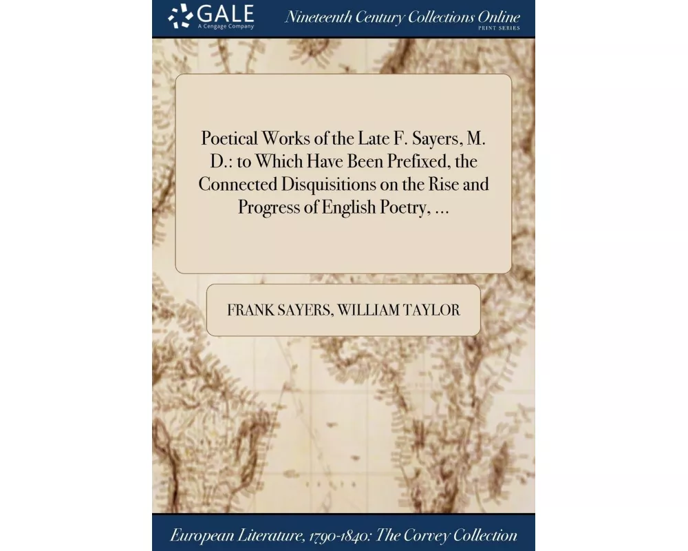 Poetical Works of the Late F. Sayers, M. D.