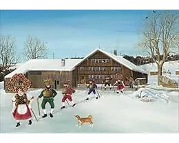 Silvesterchläuse, Puzzle von Lilly Langenegger