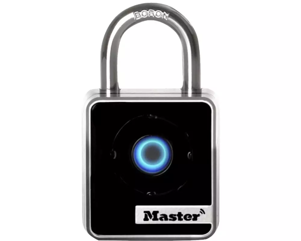 Masterlock Vorhängeschloss Bluetooth Schwarz/Silber