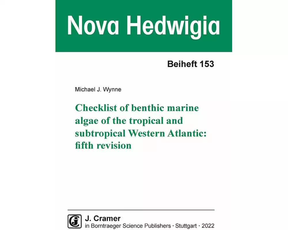 Checklist of benthic marine algae of the tropical and subtropical Western Atlantic: fifth revision