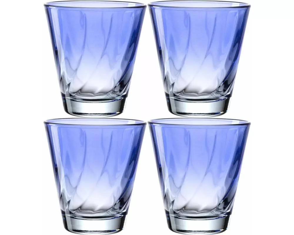 Leonardo Trinkglas Twist 215 ml, 4 Stück, Blau