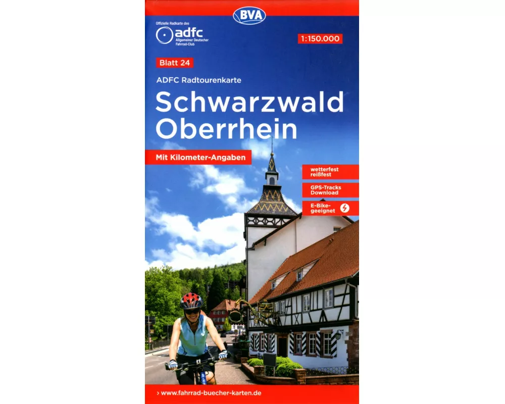BVA ADFC Radtourenkarte Schwarzwald Oberrhein 1:150.000