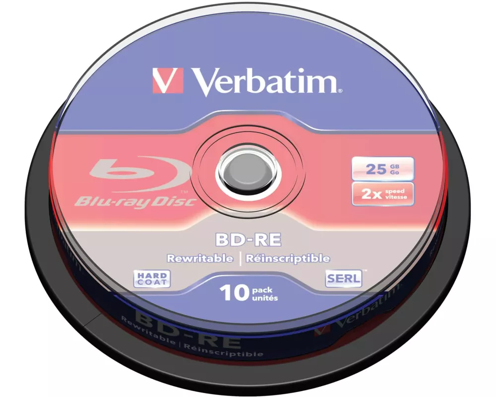 Verbatim BD-RE 25 GB, Spindel (10 Stück)