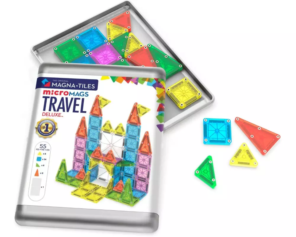 Magna-Tiles MicroMAGS Travel Deluxe 55 Teile