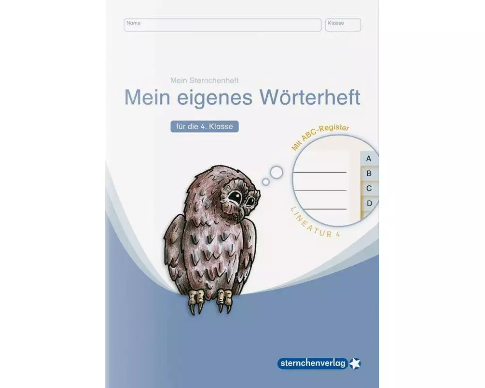Mein eigenes Wörterheft - Lineatur 4 mit seitlichem ABC-Register
