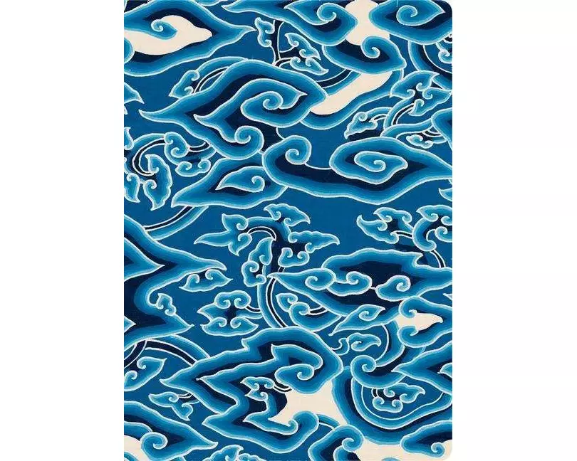 Batik 'Blue Clouds' Lined Hardcover Journal