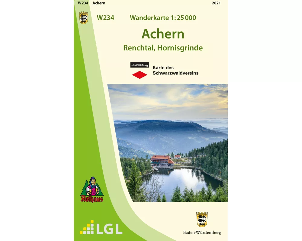W234 Wanderkarte 1:25 000 Achern