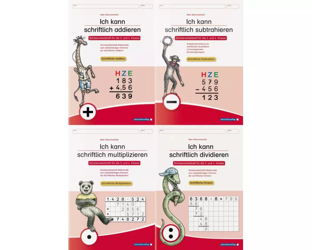 Ich kann schriftlich addieren, subtrahieren, multiplizieren und dividieren im Set