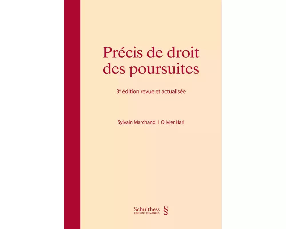 Précis de droit des poursuites (PrintPlu§)