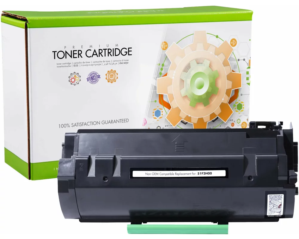 STATIC Toner cartridge compatible with Lexmark 51F2H00 black compatible 5.000 pages