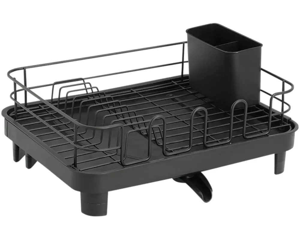 Zeller Present Abtropfgestell 52 x 41 x 20 cm, Metall / Kunststoff, Schwarz