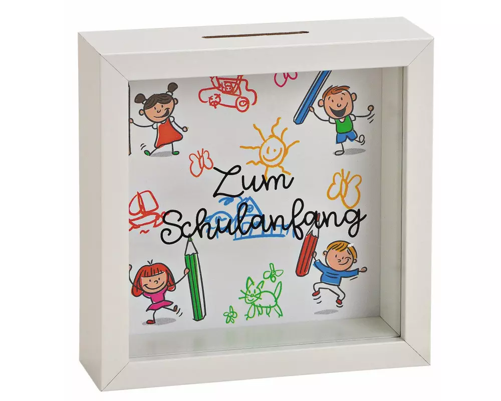 G. Wurm Spardose Zum Schulanfang 5 x 15 x 15 cm