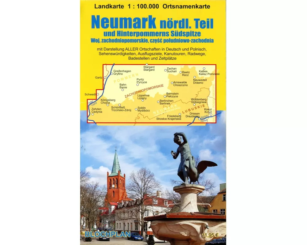 Landkarte Neumark - nördlicher Teil