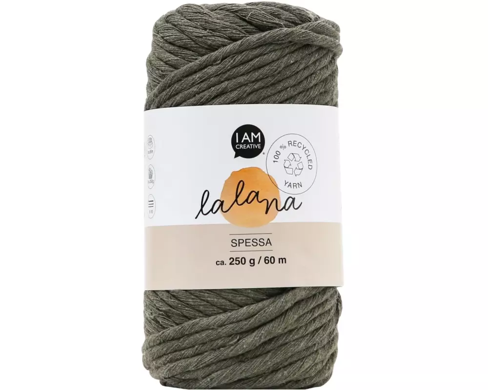 lalana Wolle Spessa 250 g, Khaki