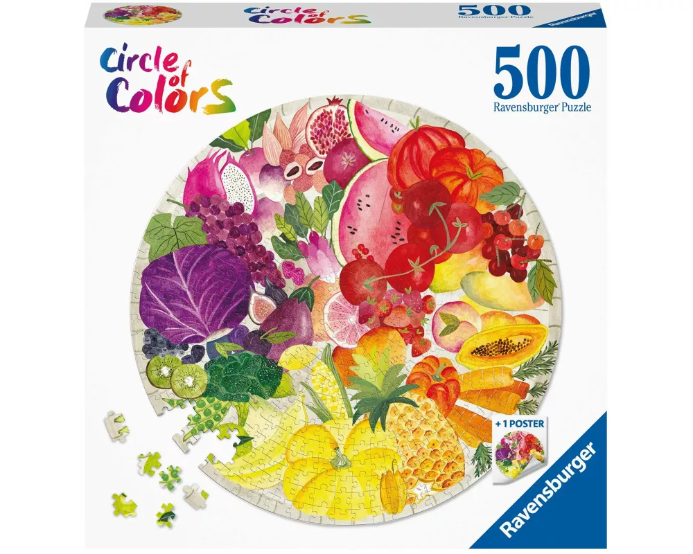 Erwachsenenpuzzle 500 Teile - Circle of Colors - Obst & Gemüse