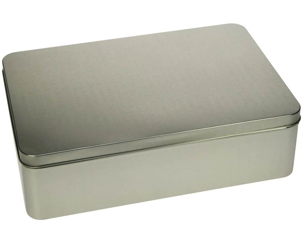 Gawol Gebäckdose Uni 355 x 235 x 10 mm, Silber