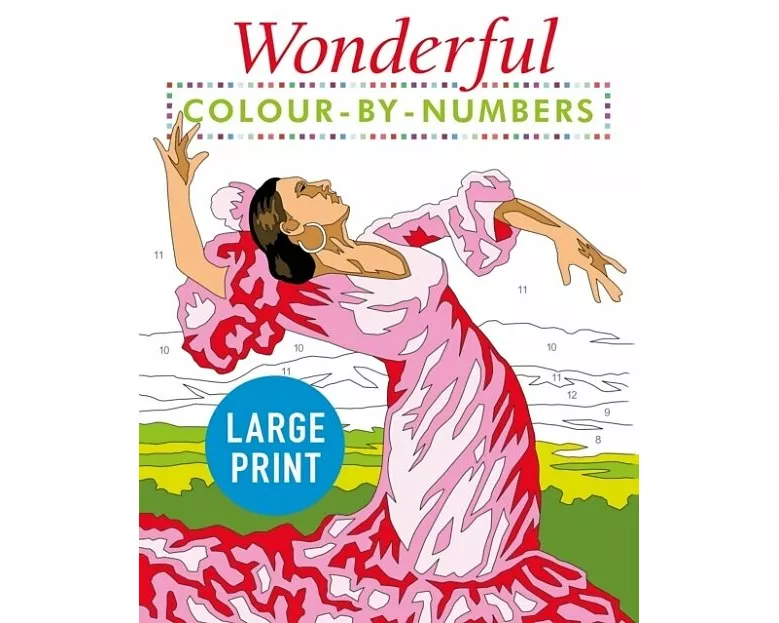 Wonderful Colour by Numbers Large Print