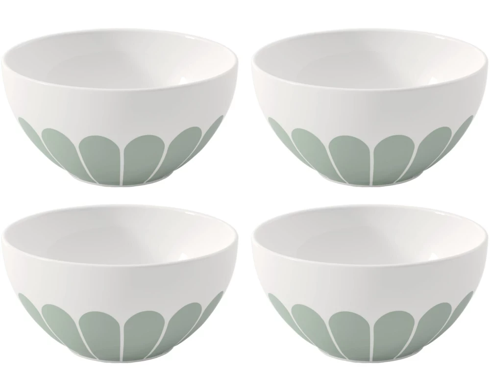 Villeroy & Boch Müslischale Fleur 4 Stück, Grün