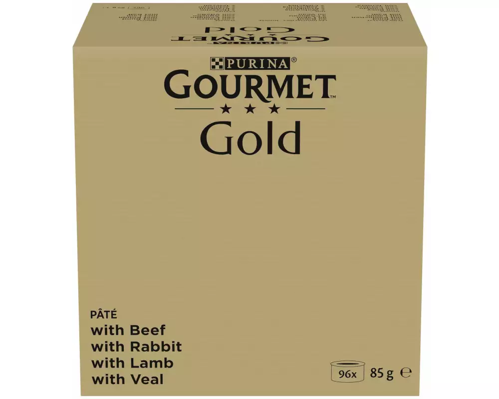 Purina Gourmet Nassfutter Gourmet Gold Feine Pastete Fleisch 96 x 85 g