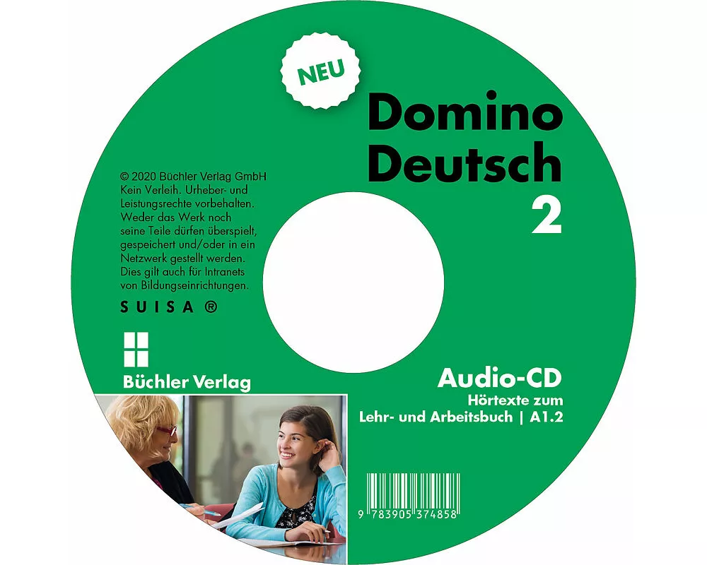 Domino Deutsch 2 NEU ꟾ Audio-CD zum Lehr- und Arbeitsbuch A1.2