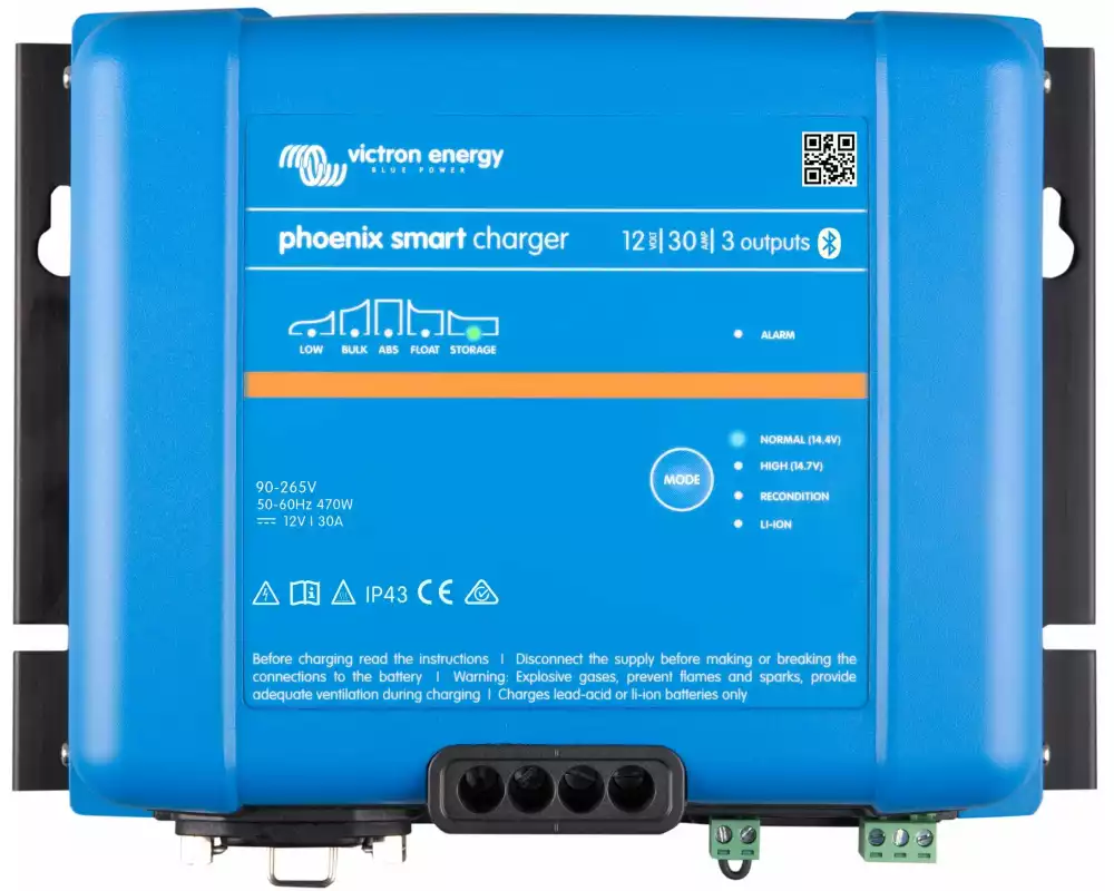 Victron Batterieladegerät Smart IP43 24 V 16 A 1+1 120-240 V AC