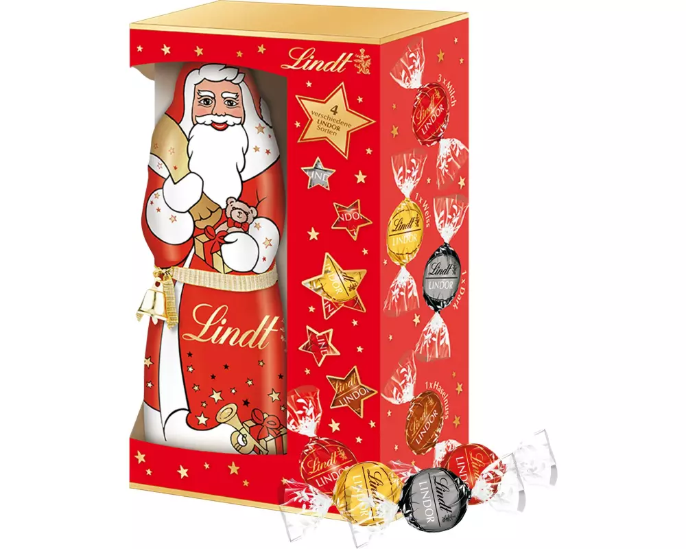 Lindt Schokolade Samichlaus Geschenkbox Assortiert, 197 g