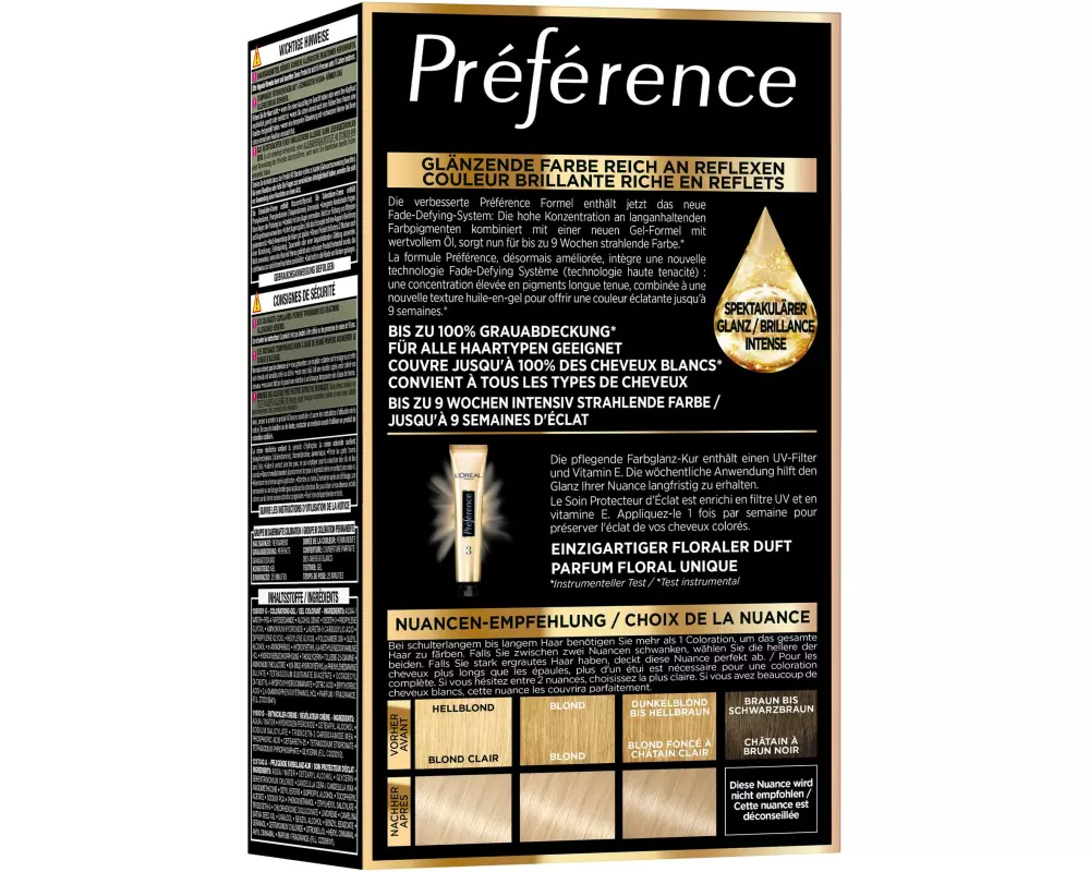 L'Oréal Paris Préférence 9.1 Sehr Helles Aschblond 1 Stück