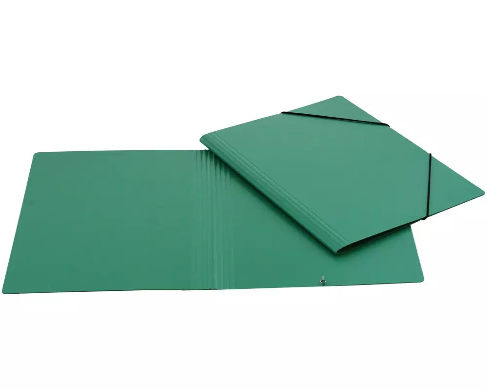 EROLA Gummibandmappe A4 Pressspan Grün
