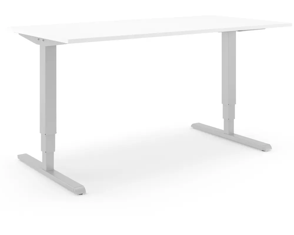 Actiforce Desklift Steelforce 400 Silber mit weisser Platte